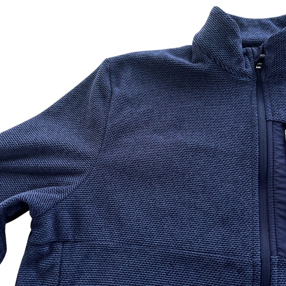 Ben Hogan Performance Men's S Navy Heather Blue Dura Fleece Full Zip Golf Jacket - Picture 9 of 16